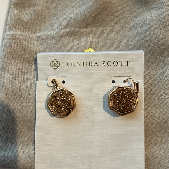 Kendra Scott Rose Gold Drusy Earrings - Picture 8 of 9